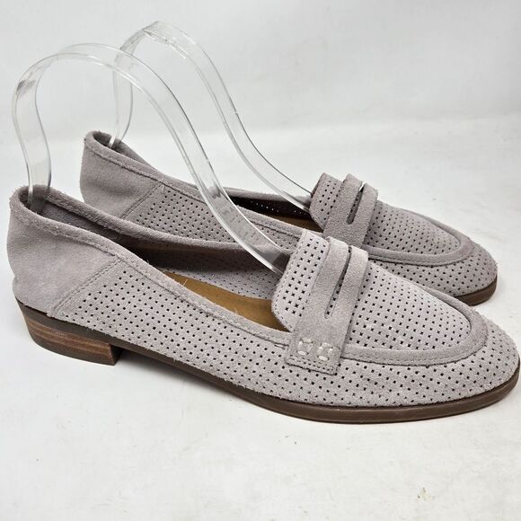 LUCKY Brand Caylon Perforated Leather Slip On Loafer Shoes Size 9 - Picture 1 of 9
